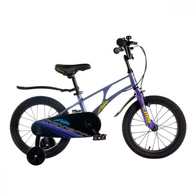 Велосипед детский Maxiscoo Air Стандарт 16'' 2024 Maxitoys MSC-A1635 синий карбон 1